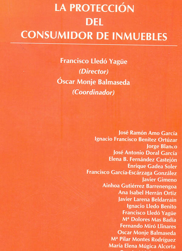 La protección del consumidor de inmuebles