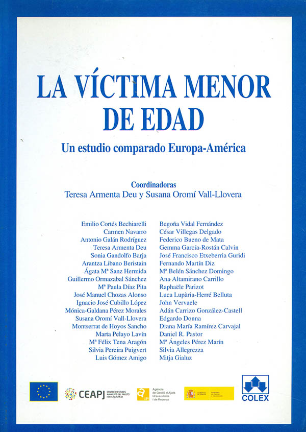 La víctima menor de edad