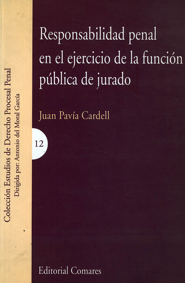 Responsabilidad penal en el ejercicio de la función pública de jurado