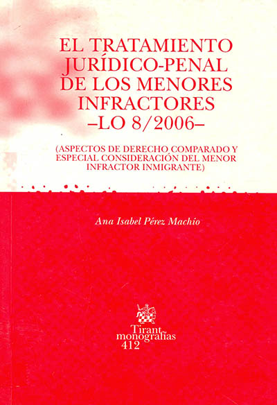El tratamiento jurídico penal de los menores infractores 'lo8/2006'.