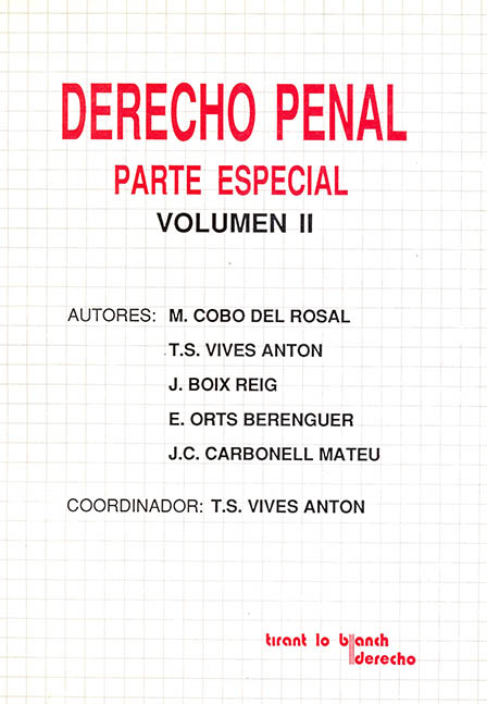 Derecho penal, parte especial, 2 vols