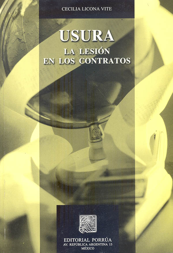 La usura. Lesión en los contratos