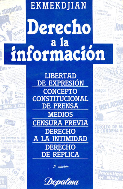 Derecho A La Información - Editorial Temis