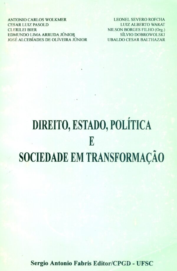 Direito Estado política e sociedade em transformacao