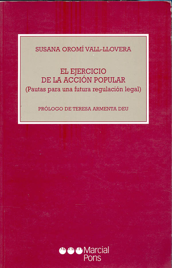 El ejercicio de la acción popular
