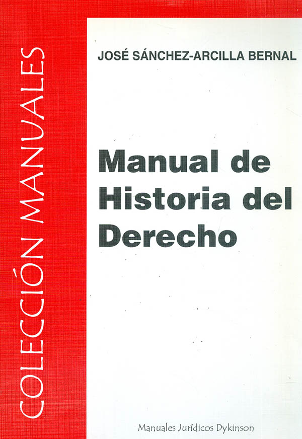 Manual de historia del derecho