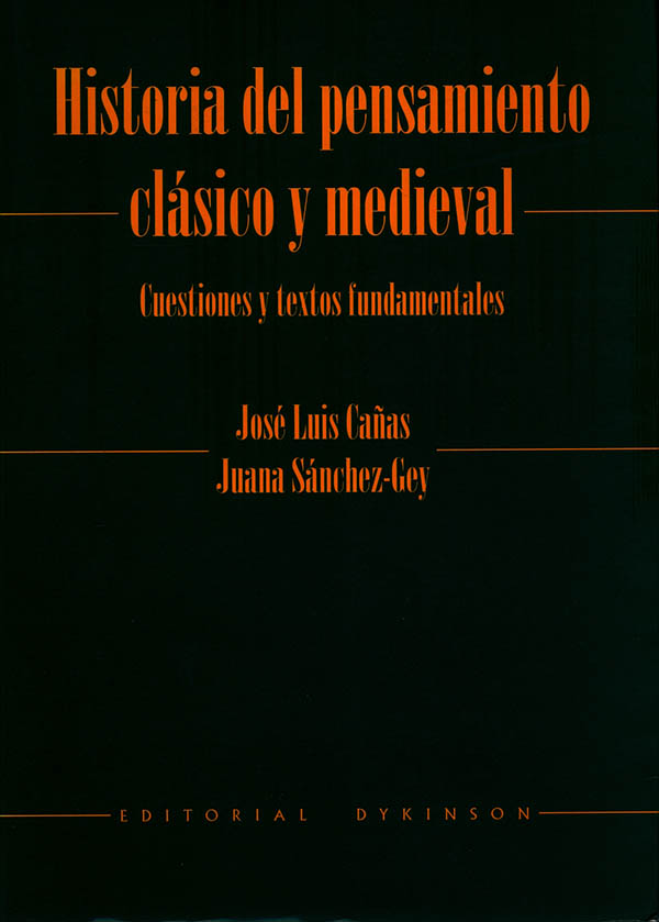 Historia del pensamiento clásico y medieval