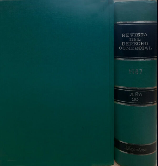 Revista del derecho comercial y de obligaciones, año 20