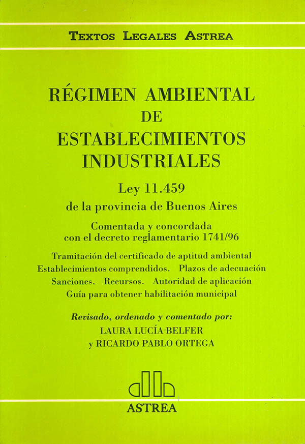 Régimen ambiental de establecimientos industriales