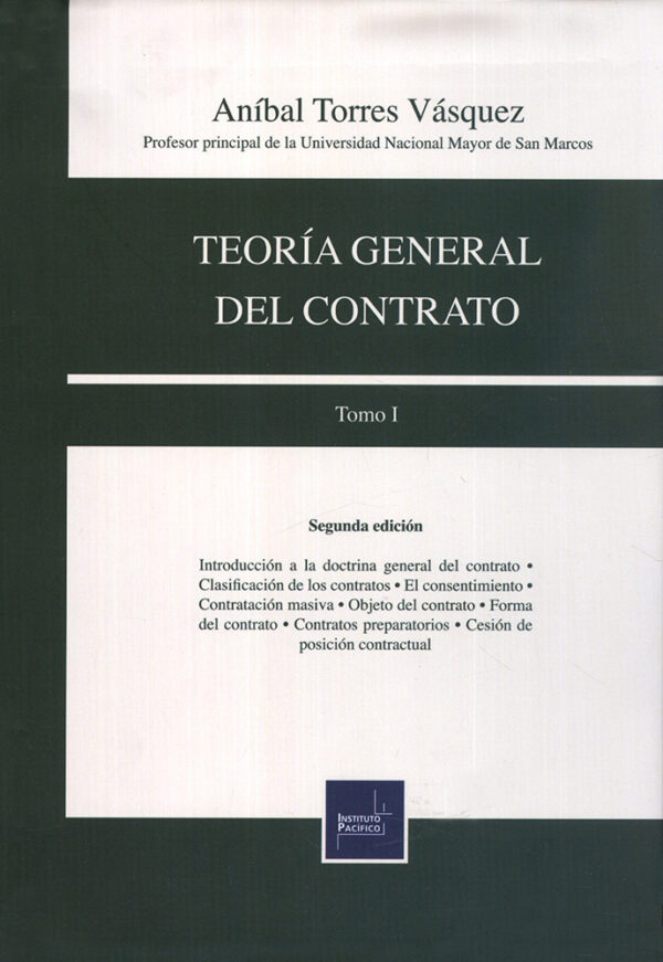 Teoria general del contrato. Tomo I