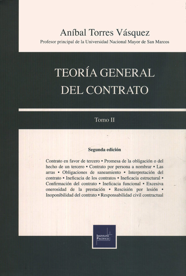 Teoria general del contrato. Tomo II