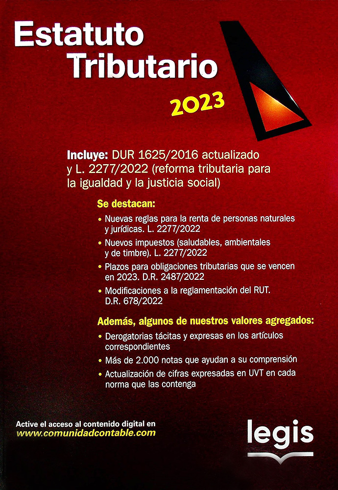 Estatuto tributario 2023 Editorial Temis