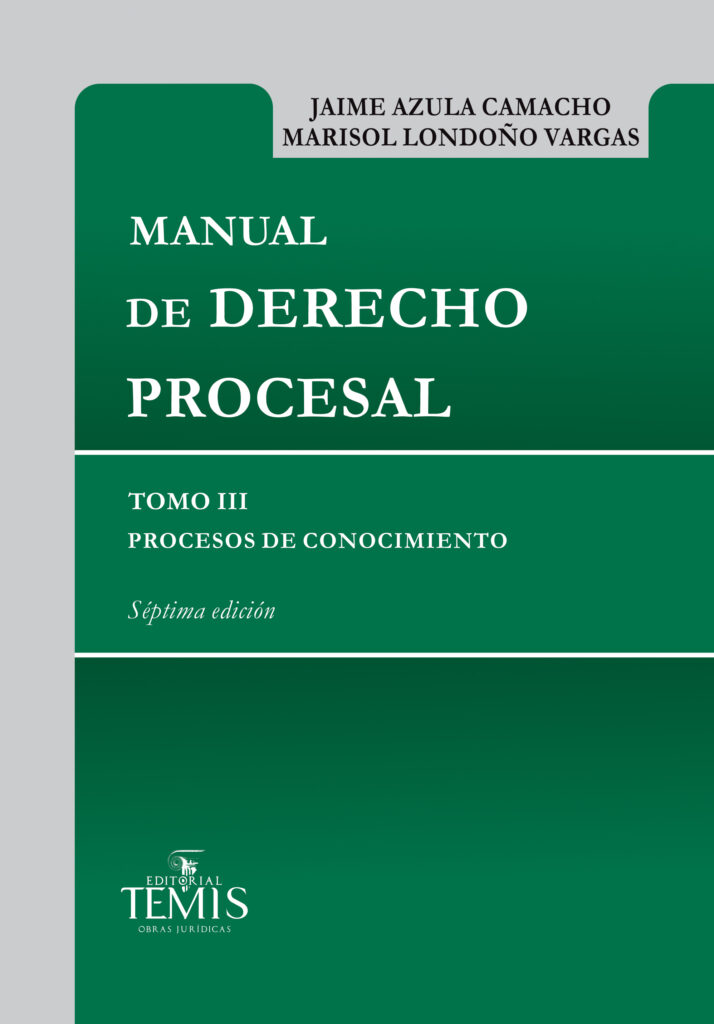 Manual De Derecho Procesal, Tomo III - Editorial Temis