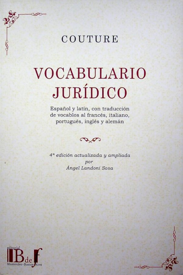 Vocabulario jurídico