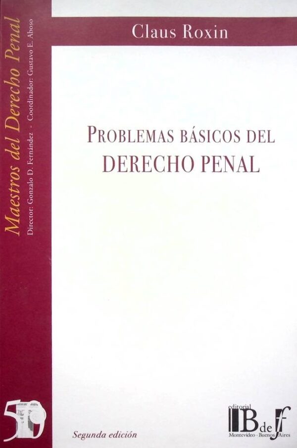 Problemas básicos del derecho penal