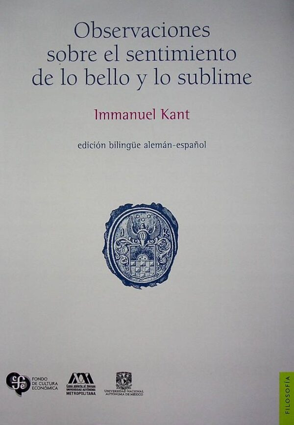 Observaciones sobre el sentimiento de lo bello y lo sublime